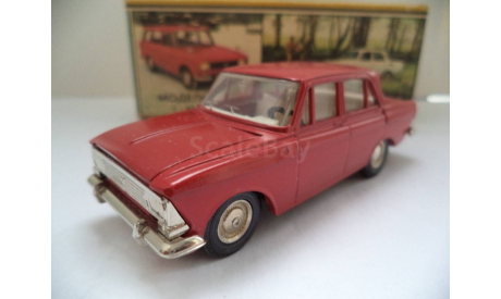 Москвич 412 (Красный) СССР, масштабная модель, Агат/Моссар/Тантал, scale43