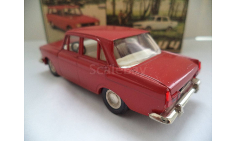 Москвич 412 (Красный) СССР, масштабная модель, Агат/Моссар/Тантал, scale43