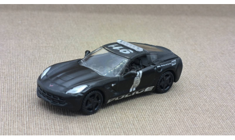 Chevrolet Corvette Stingray C7 Police (2014) - Maisto - 1:64, масштабная модель, scale64
