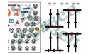 Декали на Москвичи ралли-марафонов Лондон-Мехико и Лондон-Сидней - А4 - 1:43, фототравление, декали, краски, материалы, 1/43