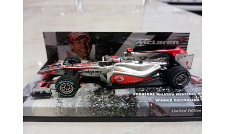 Formula 1 Vodafone McLaren Mercedes MP4-25 J. Button Winner Australian GP 2010, масштабная модель, Minichamps, scale43