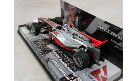 Formula 1 Vodafone McLaren Mercedes MP4-25 J. Button Winner Australian GP 2010, масштабная модель, Minichamps, scale43
