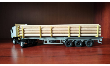МАЗ-5440 с полуприцепом-сортиментовозом, масштабная модель, Start Scale Models (SSM), scale43