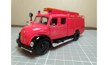 Модель пожарного автомобиля Magirus-Deutz Merkur TLF16, образца 1961, масштабная модель, Yat Ming, scale43