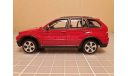 BMW X5 красный Bburago в коробке, масштабная модель, scale43