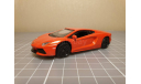 Lamborghini Aventador, оранжевый металлик Bburago в коробке, масштабная модель, 1:43, 1/43