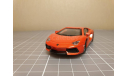 Lamborghini Aventador, оранжевый металлик Bburago в коробке, масштабная модель, 1:43, 1/43