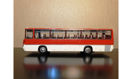 IKARUS 256.54 Икарус Красно-Белый с ГРЗ Арт. 04017E DEMPRICE АУКЦИОН С РУБЛЯ!!!, масштабная модель, scale43