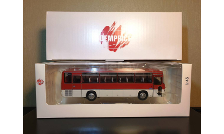 IKARUS 256.54 Икарус Красно-Белый с ГРЗ Арт. 04017E DEMPRICE, масштабная модель, scale43