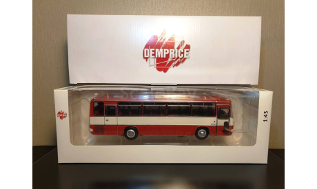 IKARUS 256.55 Икарус Красно-Белый Арт. 04017F DEMPRICE, масштабная модель, scale43