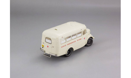 Павловский автобус 651 ’Скорая Медицинская Помощь’, г. Ленинград - 1957 г. DIP 165104, масштабная модель, DiP Models, scale43, ПАЗ