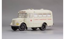 Павловский автобус 651 ’Скорая Медицинская Помощь’, г. Ленинград - 1957 г. DIP 165104, масштабная модель, DiP Models, scale43, ПАЗ