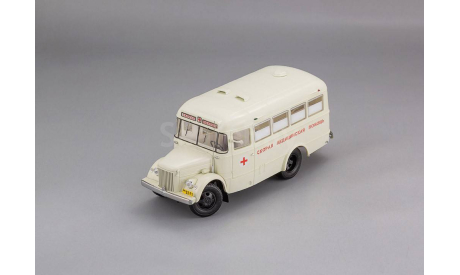 Павловский автобус 651 ’Скорая Медицинская Помощь’, г. Ленинград - 1957 г. DIP 165104, масштабная модель, DiP Models, scale43, ПАЗ