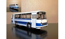 ЛАЗ-695Н белый с синими полосами Арт. 04016E DEMPRICE АУКЦИОН С РУБЛЯ!!!, масштабная модель, scale43