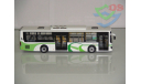 1/43 Автобус DAEWOO BUS (Белый с зелёным). Поворотный мост., масштабная модель, Chinabus, 1:43