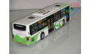 1/43 Автобус DAEWOO BUS (Белый с зелёным). Поворотный мост., масштабная модель, Chinabus, 1:43