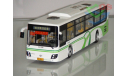 1/43 Автобус DAEWOO BUS (Белый с зелёным). Поворотный мост., масштабная модель, Chinabus, 1:43