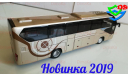 Новинка 2019. Автобус Yutong ZK6128HQB туристический Ютонг, масштабная модель, China Promo Models, scale43