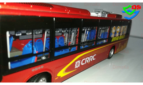 Электробус Hunan CRRC троллейбус автобус, масштабная модель, China Promo Models, scale43