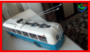 Троллейбус ЗиУ-5 1-й выпуск - Аквамарин, масштабная модель, 1:43, 1/43, Classicbus