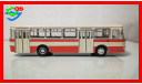 Автобус ЛиАЗ-677 бело-розовый. Ранний., масштабная модель, 1:43, 1/43, Classicbus