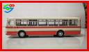 Автобус ЛиАЗ-677 бело-розовый. Ранний., масштабная модель, 1:43, 1/43, Classicbus