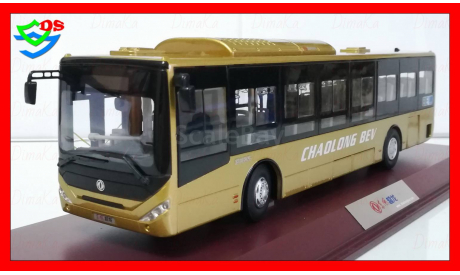Автобус DONGFENG CHAOLONG BEV (Золотой). Донгфенг Супер Дракон Новый Бэв., масштабная модель, China Promo Models, 1:43, 1/43