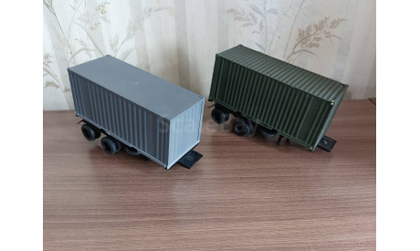 Полуприцеп контейнеровоз, масштабная модель, Элекон, scale43
