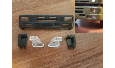 Бампер(дорест.) КАМАЗ - 65225/65117/6560 и т.д., запчасти для масштабных моделей, AVD Models, 1:43, 1/43