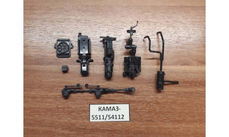 Двигатель+Карданы+Радиатор+Выхлоп КАМАЗ-5511/54112, запчасти для масштабных моделей, AVD Models, scale43