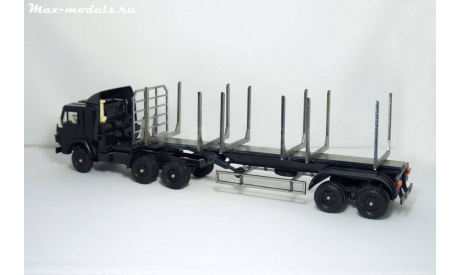 ЛЕСОВОЗ НАДСТРОЙКА ПРИЦЕП ДЛИННОМЕР 1/43 ОДАЗ 9730, масштабная модель, scale43, КамАЗ
