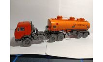 Камаз 44108 с полуприцепом НЕФАЗ-96742, масштабная модель, scale43