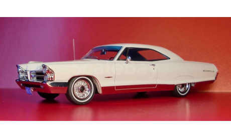 PONTIAC Bonneville HT coupe White 1965, редкая масштабная модель, Neo Scale Models, scale43
