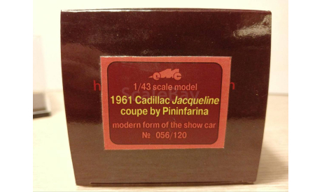 EMC Пивторак Cadillac Jacqueline coupe by Pininfarina, масштабная модель, scale43