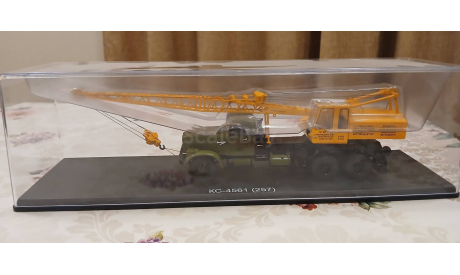 Автокран КС-4561 (257), хаки / желтый, масштабная модель трактора, Start Scale Models (SSM), scale43, КрАЗ