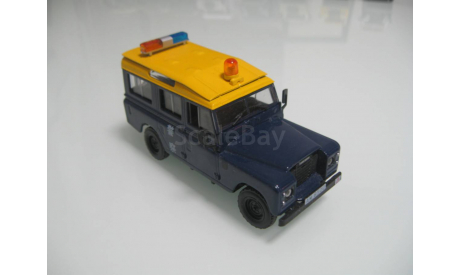 Land Rover series III 109 полиция, масштабная модель, Полицейские машины мира, Deagostini, scale43