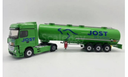 Mercedes-Benz Actros 5 c полуприцепом-цистерной для химических продуктов Jost (Eligor 1:43)