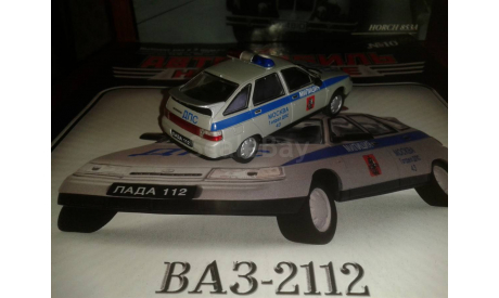 Автомобиль на службе No.10, ВАЗ-2112 ДПС г. Москва, масштабная модель, 1:43, 1/43, DeAgostini