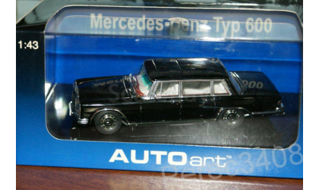 Mercedes S Class Typ 600 SWB W100 AutoArt, масштабная модель, 1:43, 1/43, Mercedes-Benz