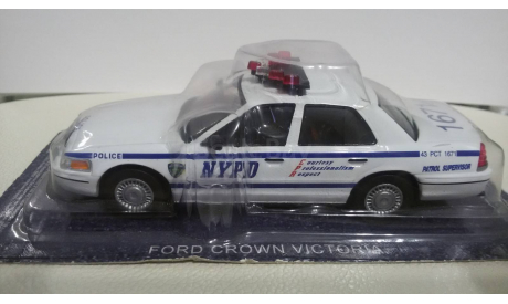 FORD CROWN VICTORIA, масштабная модель, Полицейские машины мира, Deagostini, scale43
