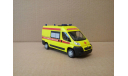 СКОРАЯ МЕДИЦИНСКАЯ ПОМОЩЬ НА БАЗЕ PEUGEOT BOXER РЕАНИМАЦИЯ, масштабная модель, scale43