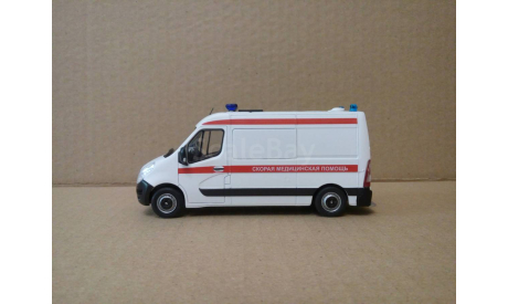 СКОРАЯ МЕДИЦИНСКАЯ ПОМОЩЬ НА БАЗЕ RENAULT MASTER, масштабная модель, scale43