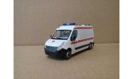 СКОРАЯ МЕДИЦИНСКАЯ ПОМОЩЬ НА БАЗЕ RENAULT MASTER, масштабная модель, scale43