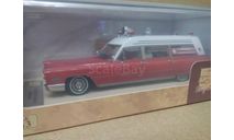 CADILLAC MILLER-METEOR AMBULANCE RED/WHITE/, масштабная модель, GLM, scale43