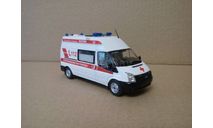 СКОРАЯ МЕДИЦИНСКАЯ ПОМОЩЬ НА БАЗЕ FORD TRANSIT, масштабная модель, 1:43, 1/43