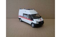 СКОРАЯ МЕДИЦИНСКАЯ ПОМОЩЬ НА БАЗЕ FORD TRANSIT, масштабная модель, 1:43, 1/43