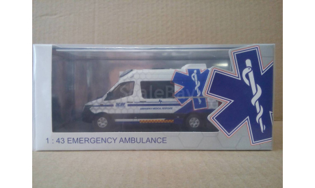 MERCEDES- BENZ  SPRINTER EMERGENCY AMBULANCE, масштабная модель, Mercedes-Benz, 1:43, 1/43