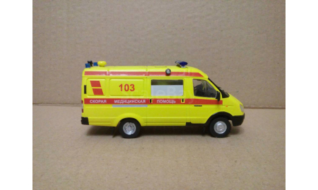 GAZ-32214 СКОРАЯ МЕДИЦИНСКАЯ ПОМОЩЬ ЖЁЛТАЯ, масштабная модель, ГАЗ, 1:43, 1/43