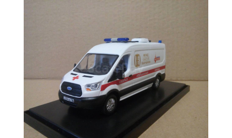 СКОРАЯ МЕДИЦИНСКАЯ ПОМОЩЬ НА БАЗЕ FORD TRANSIT, масштабная модель, scale43