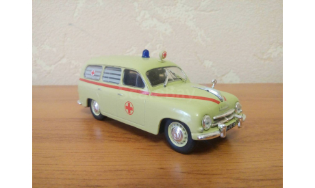 СКОРАЯ МЕДИЦИНСКАЯ ПОМОЩЬ SKODA-1201 AMBULANCE, масштабная модель, Škoda, 1:43, 1/43